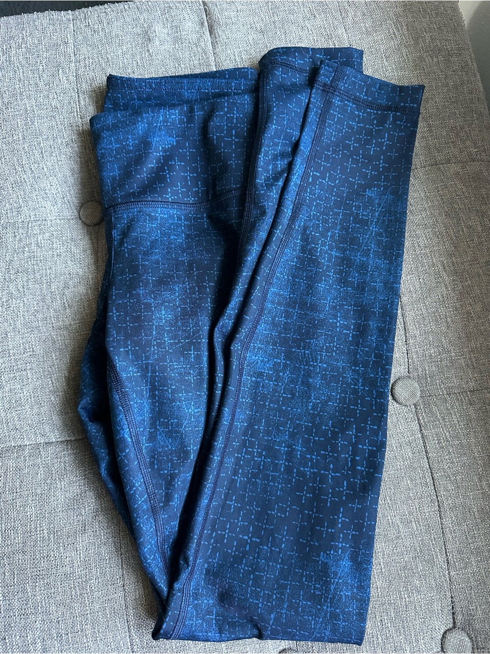 Lululemon Wunder Under Luxtreme 6 Exploded Sashico Star Inkwell Rugged Blue